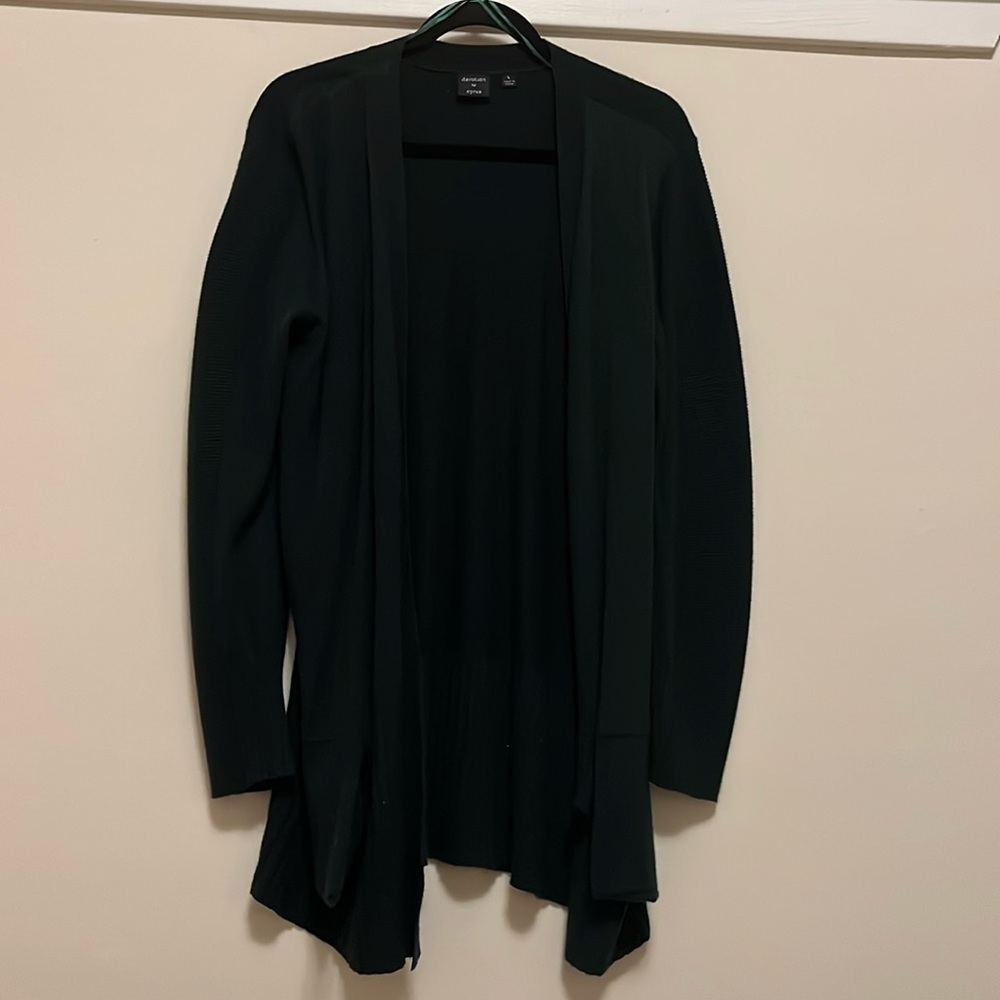 Long Sleeve Green Cardigan